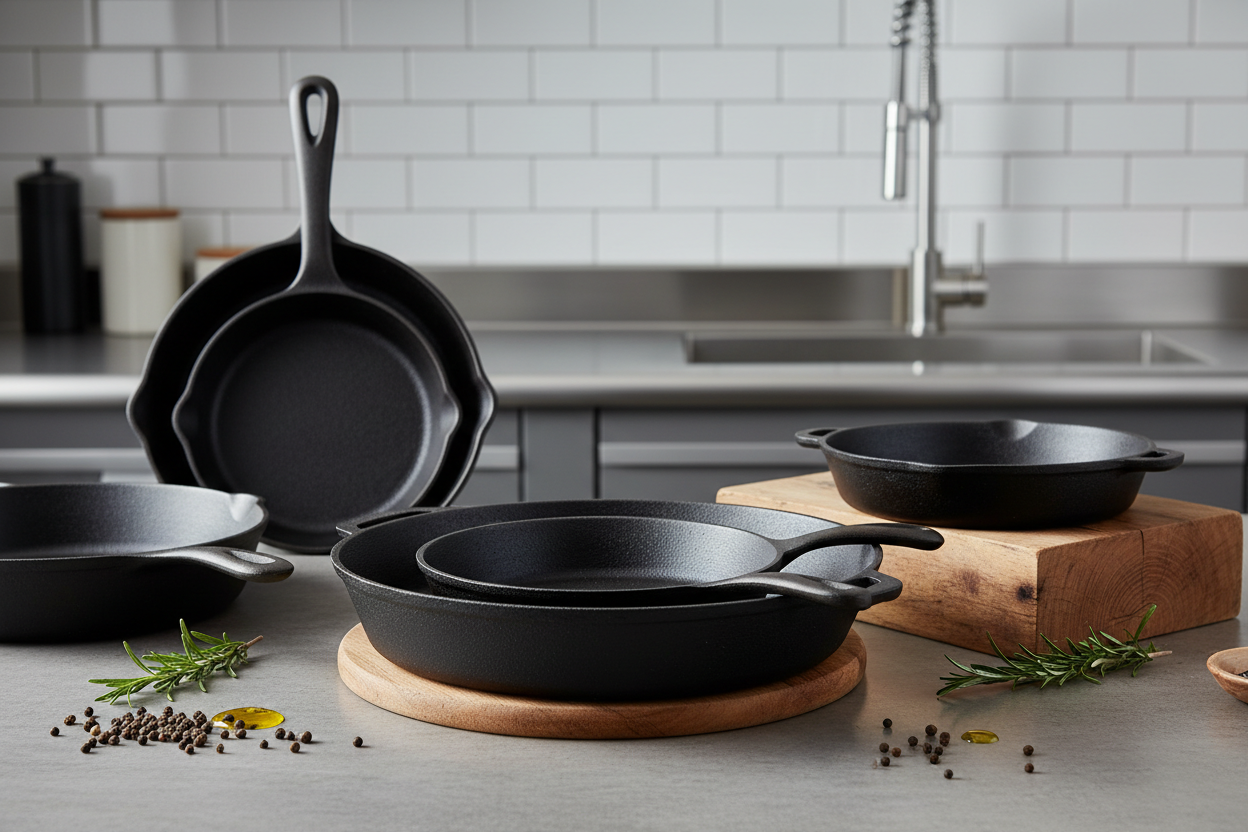 Cast iron pans
